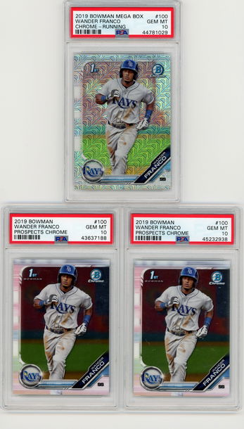 Wander Franco x 3 card lot