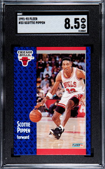 1991-92 Fleer #33 Scottie Pippen SGC 8.5 NM-MT+
