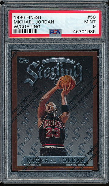 1996 Finest Michael Jordan PSA 9