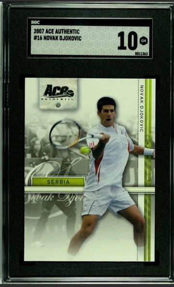 2007 Ace Authentic Novak Djokovic RC SGC 10 (SHIPS TRACKED FROM CANADA)
