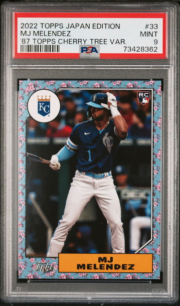 2022 Topps Japan Edition MJ Melendez Cherry Tree Rookie PSA 9