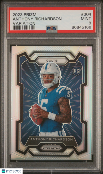PSA 9 2023 Panini Prizm Anthony Richardson Variation Rookie #304