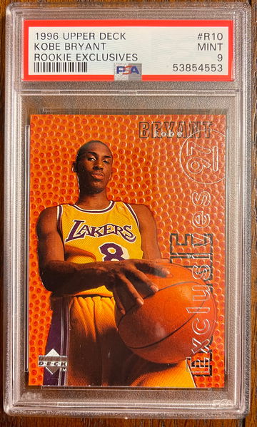 1996 Upper Deck Rookie Exclusives Kobe Bryant PSA 9 