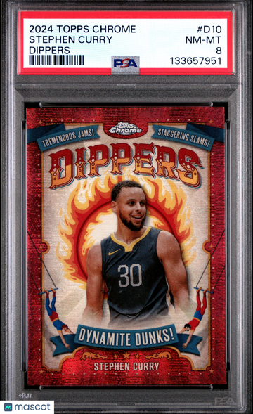 2024 Topps Chrome Dippers Stephen Curry #D10 PSA 8