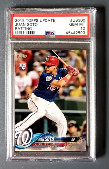 2018 Topps Update Juan Soto PSA 10 #US300 RC