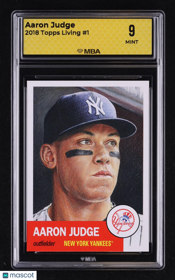 2018 Topps Living Aaron Judge #1 MBA 9
