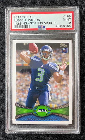 2012 Topps Russell Wilson RC Rookie #165 PSA 9