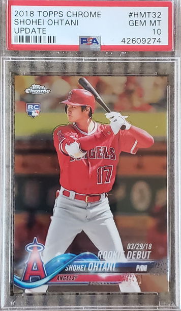 2018 Topps Chrome Shohei Ohtani HMT32 Update PSA 10 GEM MINT