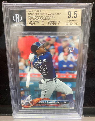 2018 Topps Acuna Bat Down BGS 9.5 (.5 away from pristine)