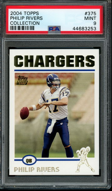 2004 Topps Collection #375 Philip Rivers PSA 9 MINT
