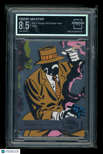 2021 Skybox Marvel Metal Universe Spider-Man #120 Arena Club 8.5