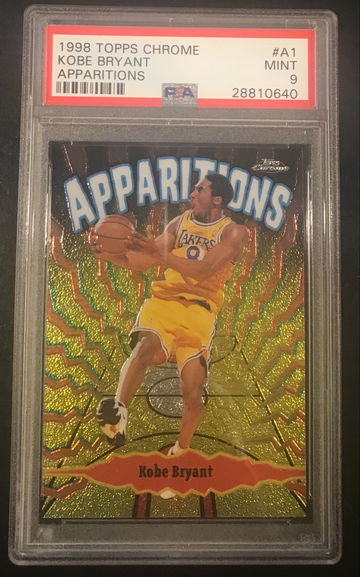 1998 Topps Chrome Kobe Bryant Apparitions #A1 PSA 9 MINT Lakers