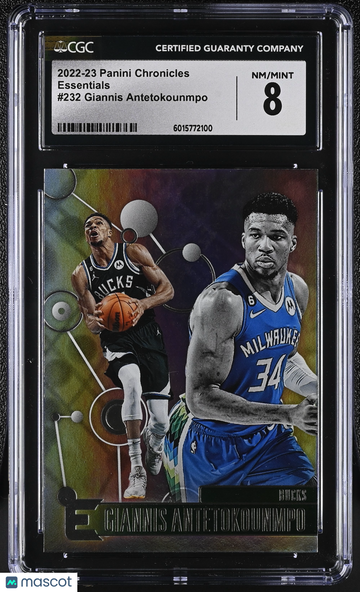 2022-23 Panini Chronicles Giannis Antetokounmpo #232 Essentials CGC 8