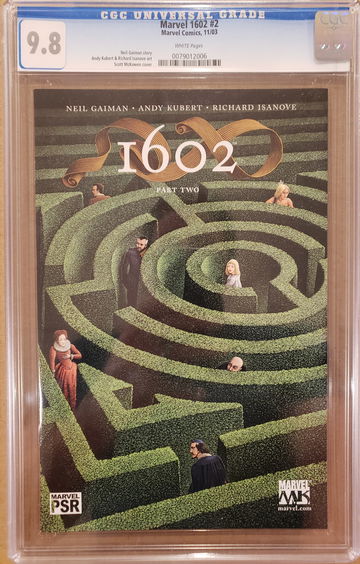 Marvel 1602 #2 CGC 9.8 WHITE PAGES 2003 NM/MT