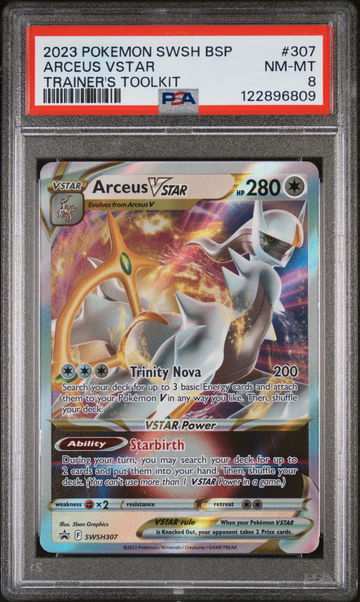 2023 Pokémon SWSH Promo Arceus #SWSH307 VSTAR PSA 8