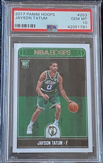 Jayson Tatum 2017 Panini Hoops #253 PSA 10