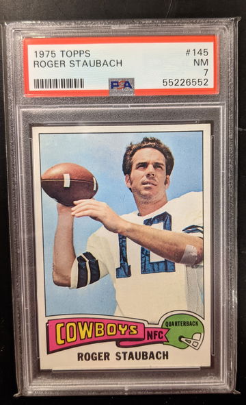 1975 Topps Roger Staubach PSA 7 Centered