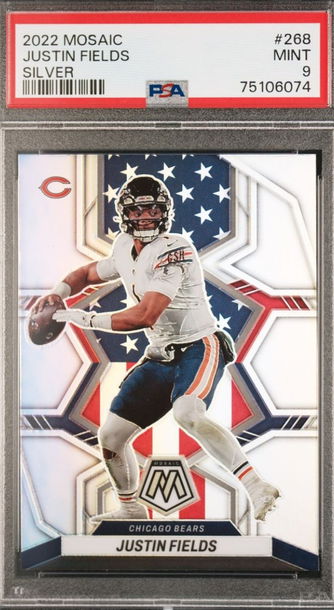 2022 Mosaic Justin Fields Silver #268