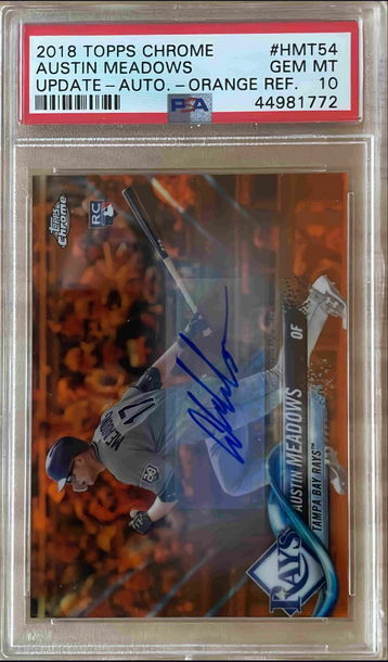 Austin Meadows PSA 10 2018 Update auto /25 rc