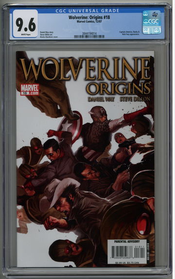 Wolverine: Origins 18 CGC 9.6 Captain America Bucky Nick Fury