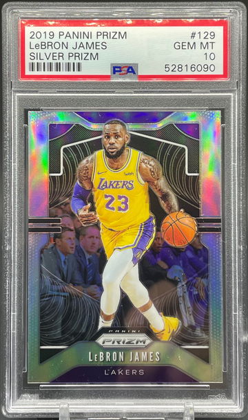 2019 Prizm Silver Lebron James #129 Lakers PSA 10 Gem Mint 