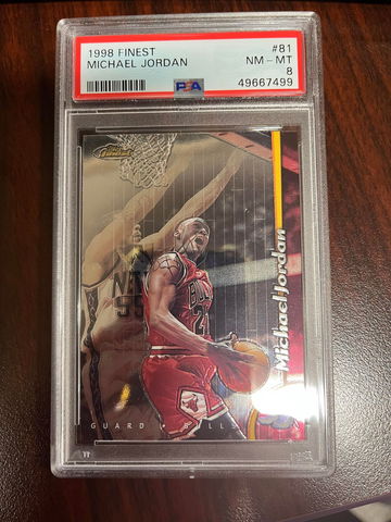 1998 Finest Michael Jordan PSA 8