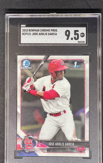 Adolis Garcia Bowman Chrome 1st SGC 9.5