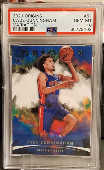 2021-22 Origins #51 CADE CUNNINGHAM Variation SP RC PSA 10 Rookie Pop 1 Pistons