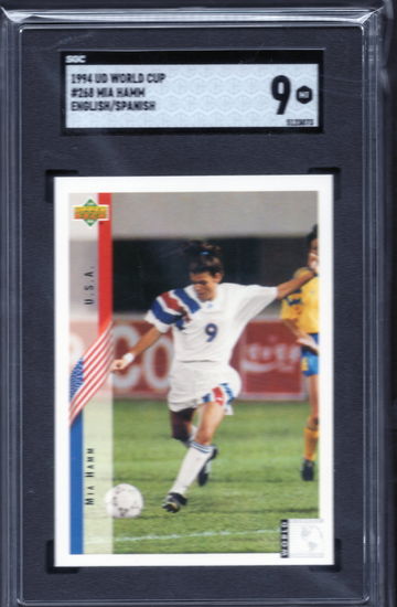 1994 Upper Deck World Cup Mia Hamm Rookie SGC 9