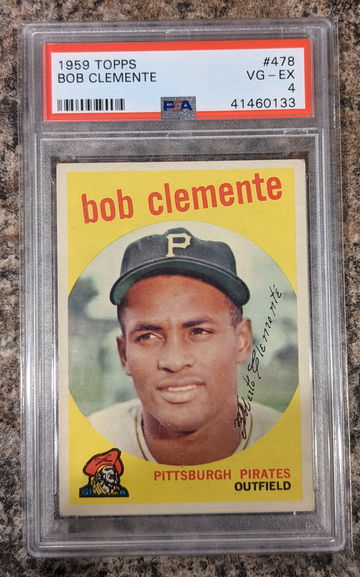 1959 Topps Roberto Clemente PSA 4 Centered