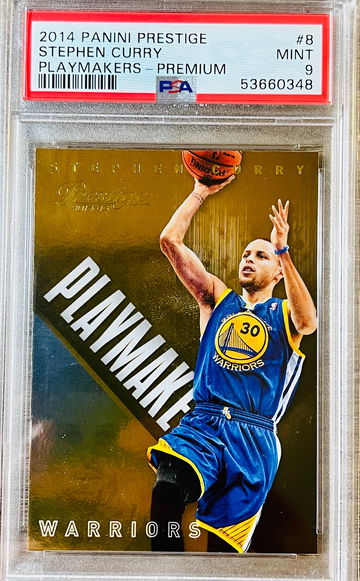 2014 Panini Prestige Stephen Curry Playmakers-Premium PSA 9! POP 4! None Higher! 🔥📈
