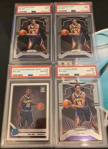 BOL BOL RC PSA LOT Prizm Optic Denver Nuggets