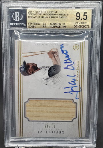 2017 Topps Definitive Hank Aaron