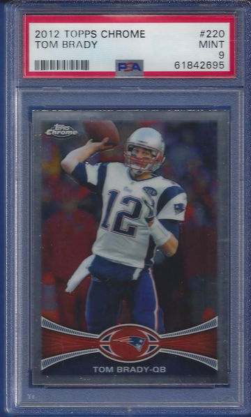 2012 Topps Chrome Tom Brady #220 PSA 9 Just Graded (BillsGridironGreats)