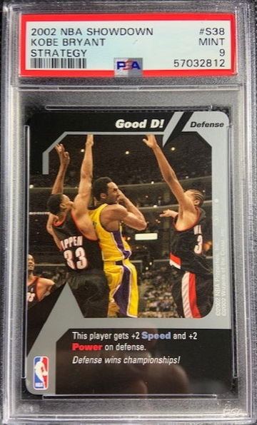 2002-03 NBA Showdown Strategy #S38 Kobe Bryant vs Pippen & Wallace PSA 9 MINT 