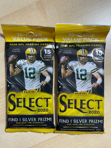 2020 SELECT FOOTBALL NFL (CELLO) FAT PACKS LOT OF 2