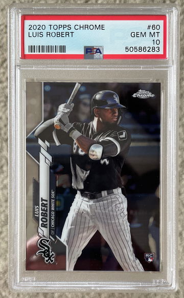 2020 Topps Chrome Luis Robert RC PSA 10 #60