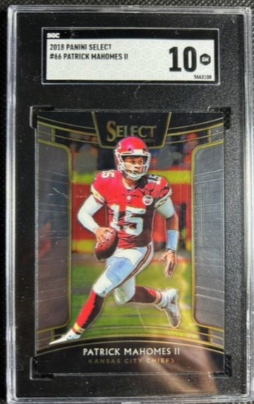 2018 Panini Select #66 Patrick Mahomes II Chiefs SGC 10 GEM MINT 