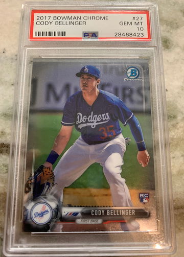Cody Bellinger 2017 Bowman Chrome PSA 10 
