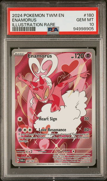 2024 Pokemon Twilight Masquerade Illustration Rare Enamorus #180 PSA 10
