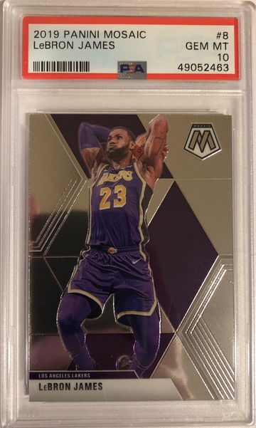 2019 Panini Mosaic Lebron James PSA 10