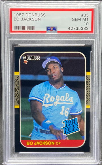 1987 Donruss Bo Jackson RC #35 PSA 10 