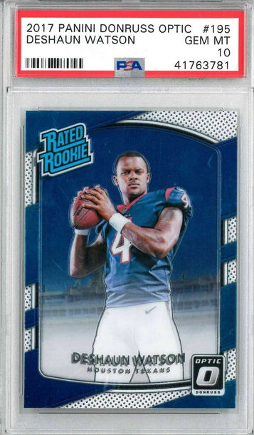 Deshaun Watson 2017 Panini Donruss Optic #195 PSA 10