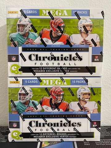 2020-21 Panini Chronicles Football Mega Box Lot of 2