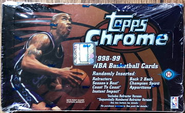 1998-99 Topps Chrome Basketball Hobby Box Sealed