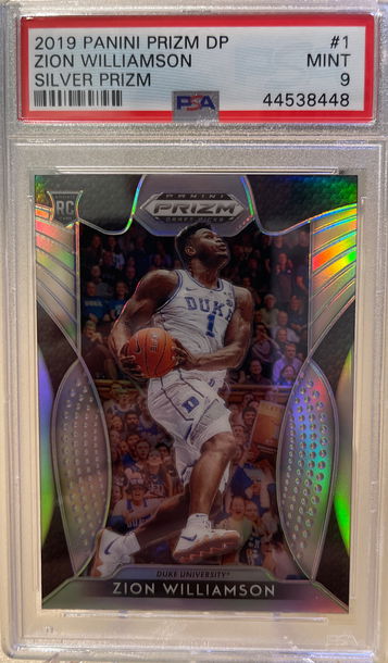 2019 Panini Prizm Draft Picks Zion Williamson Silver PSA 9