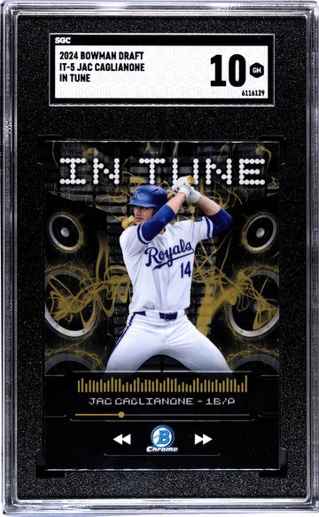 2024 Bowman Draft #IT-5 Jac Caglianone In Tune SGC 10