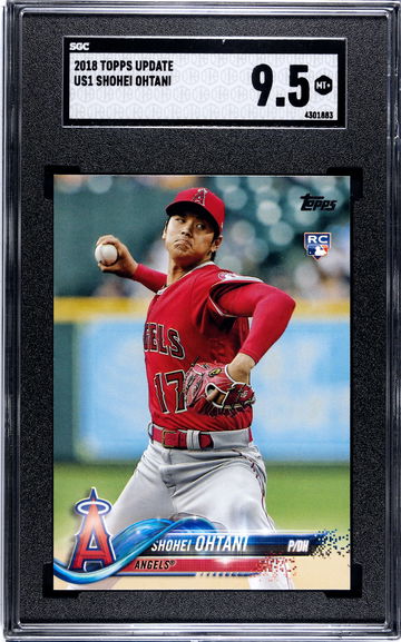 2018 Topps Update US1 Shohei Ohtani Rookie SGC 9.5 Mint+