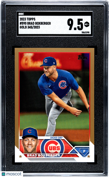 2023 Topps Brad Boxberger #590 Gold 345/2023 SGC 9.5