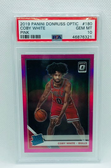2019 Coby White Optic Pink /25 PSA 10
